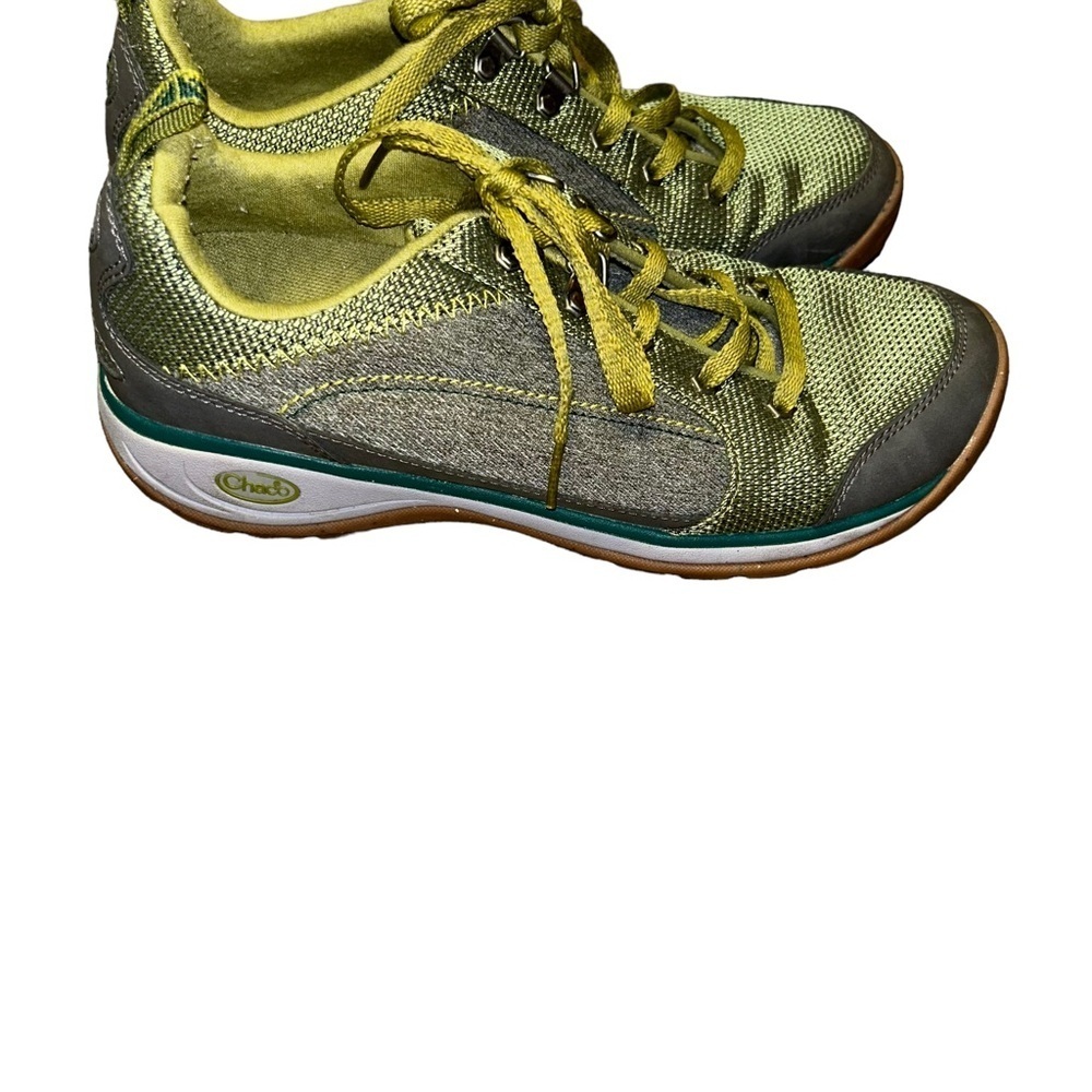 CHACO Kanarra Hiking Shoe green Low Top Lace Up Sneaker Size 9.5